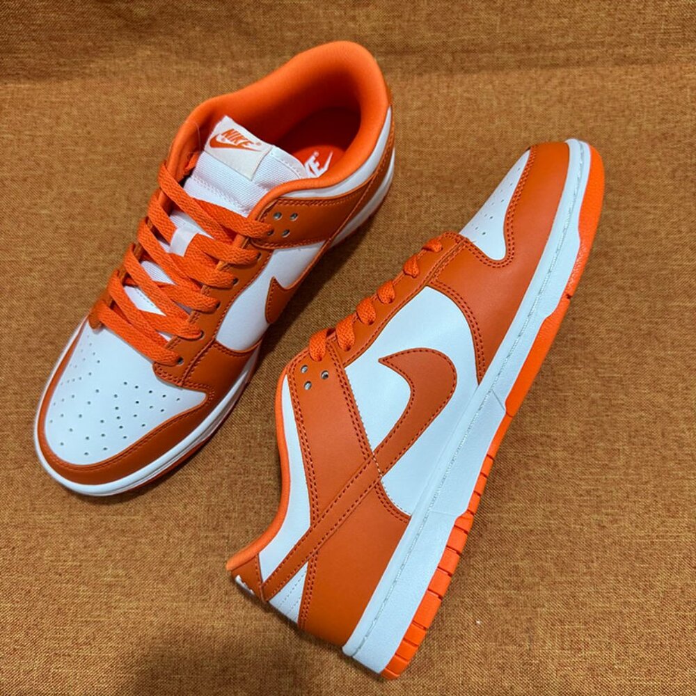 Nike Dunk Low Retro Sp Syracuse 2020 White Orange Leather - Picture 3 of 6